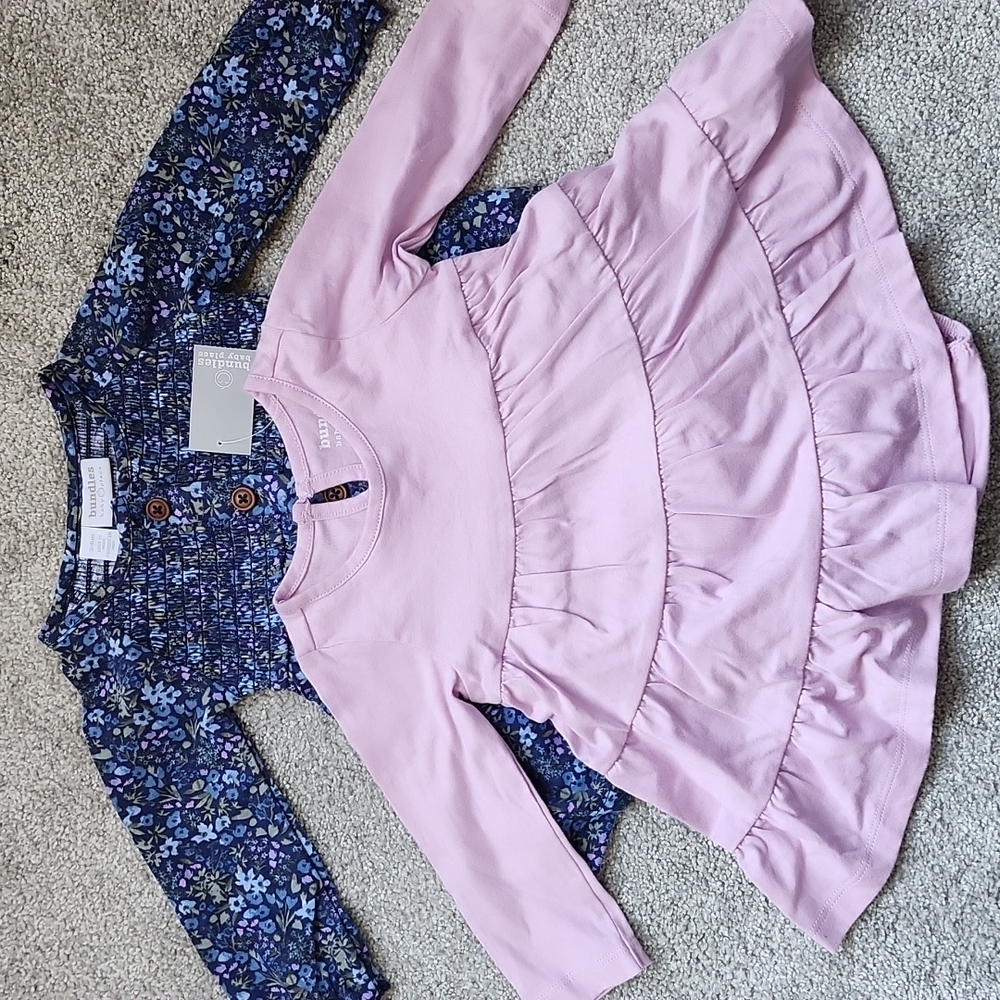 NWT BUNDLES Baby Place 3-6m onesie dresses